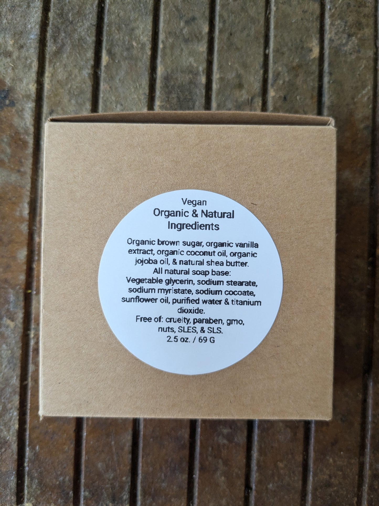 Organic Vanilla Brown Sugar Soap